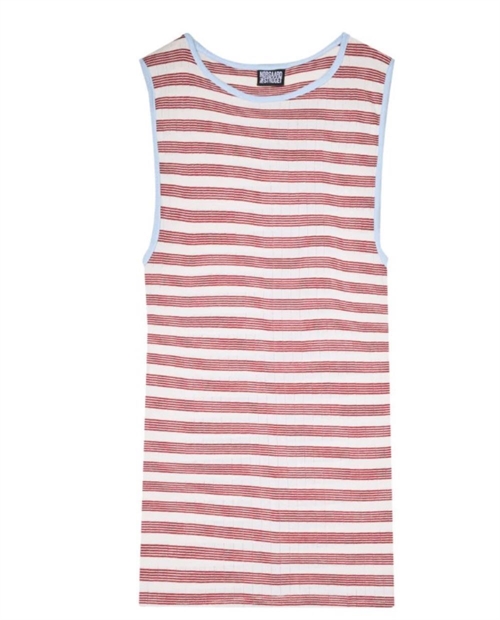 NØRGAARD PAA STRØGET TANK TOP BW STRIPE ECRU/WINE/LIGHTBLUE